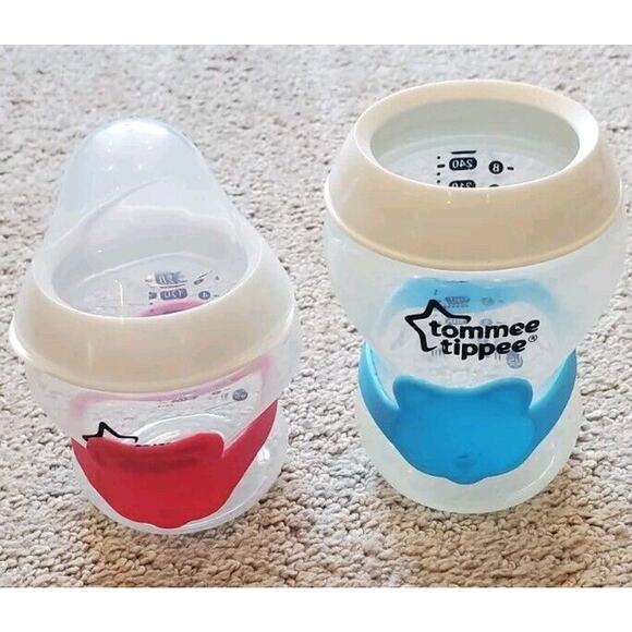 Baby Bottle Labels for Daycare - 6 Multi-Colored Panda-Shaped Silicone Labels - Picture 1 of 11